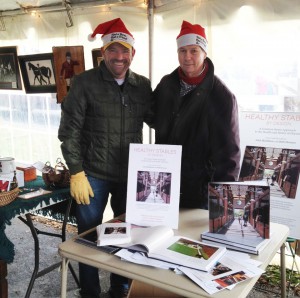 John Blackburn (right) with Ross Peddicord (left), the Executive Director of the Maryland Horse Industry Board 