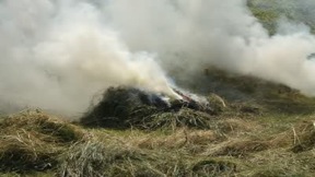 Burning Hay