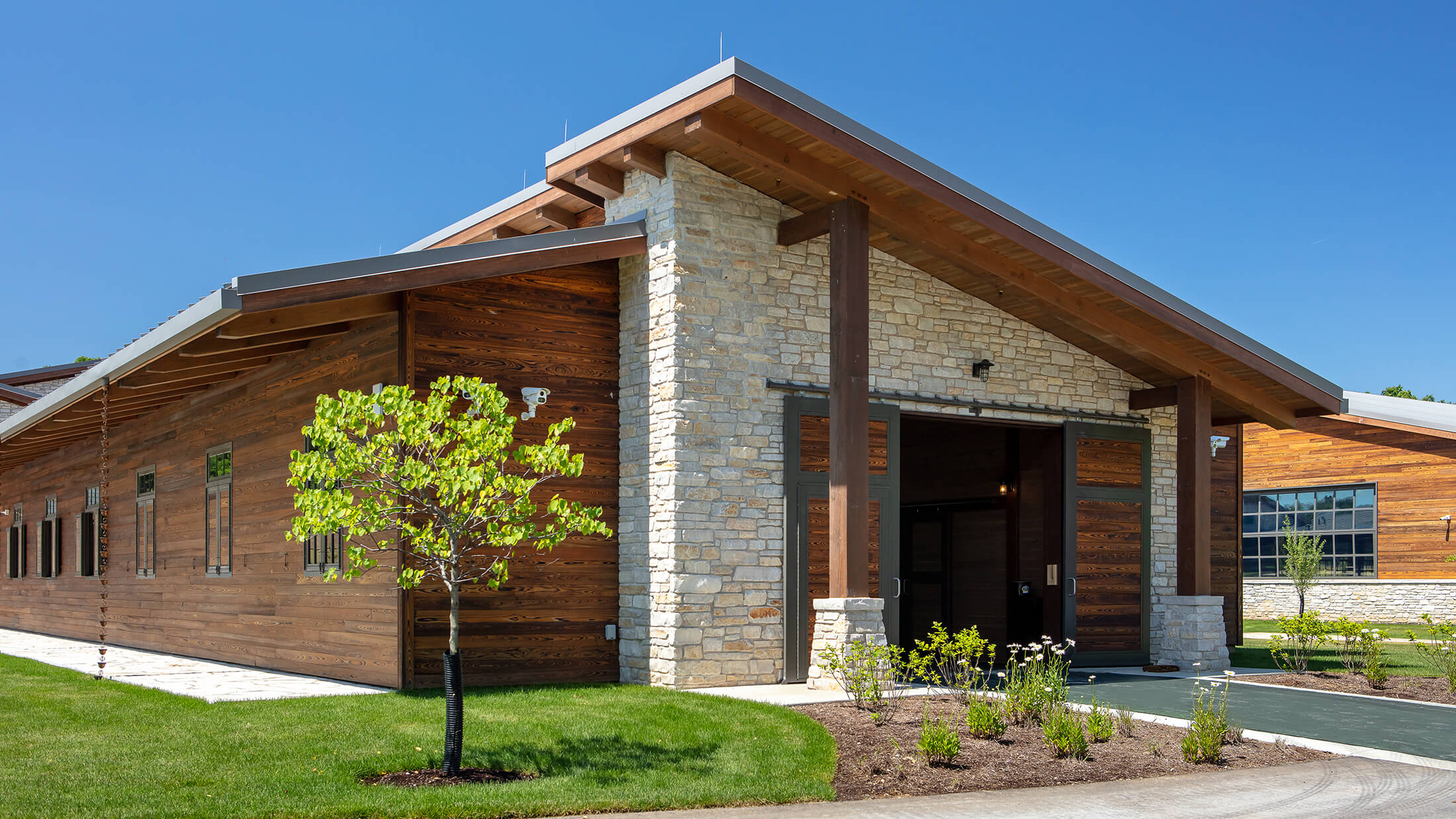 View of the entrance to Sustainable Farm